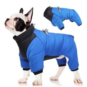 Pet Cotton Coat; Waterproof Warm Dog Jacket; Winter Dog Coat For Small Medium Large Dogs (Color: GREY, size: XL)